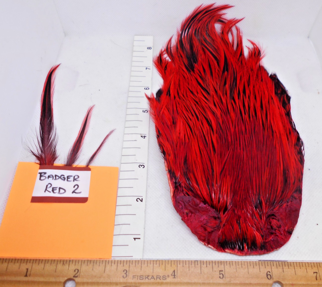Rooster Neck / Cape for Fly Tying - Dyed Over Badger - 5 colors available