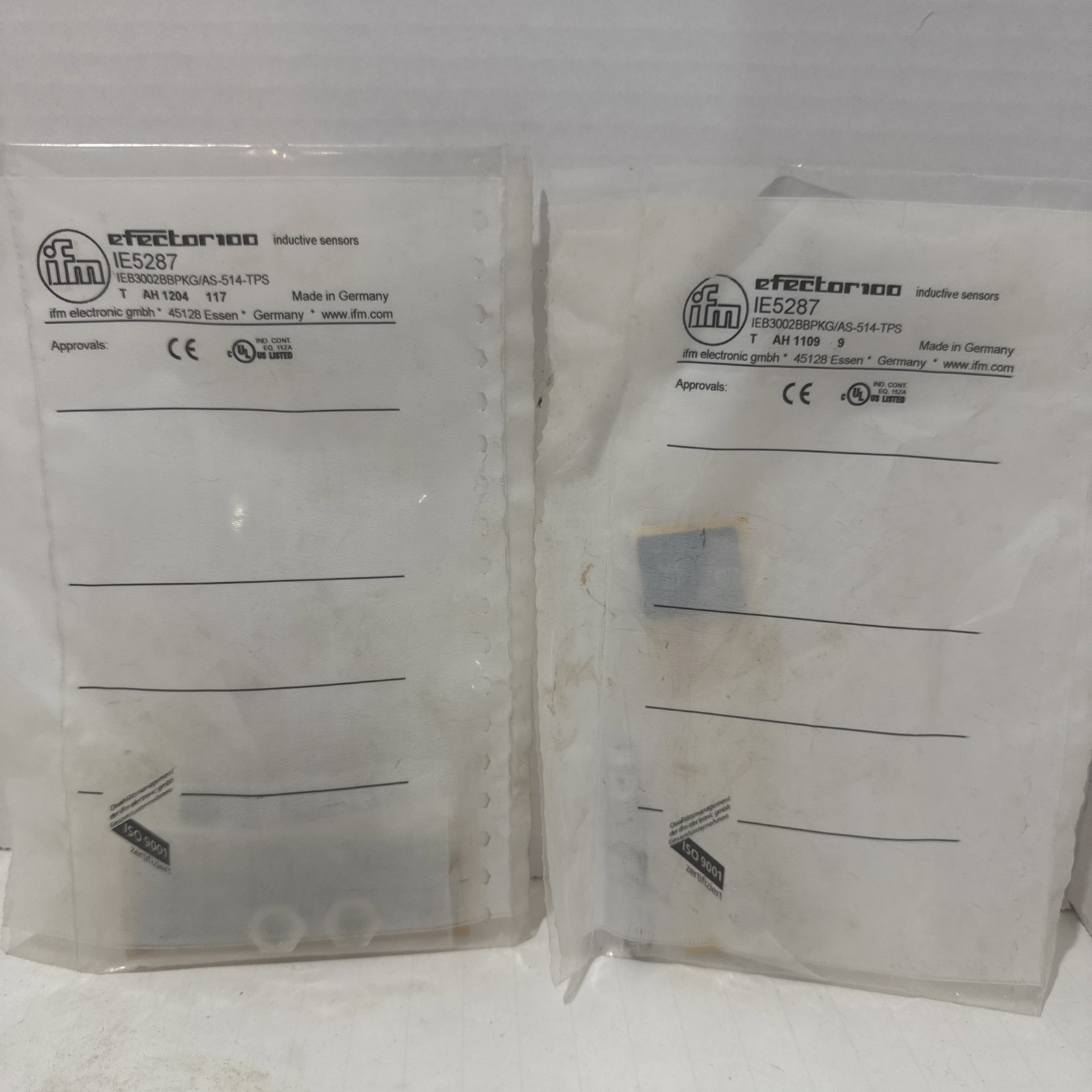 ifm Efector IE5287 Inductive Sensor 2 Count NOS