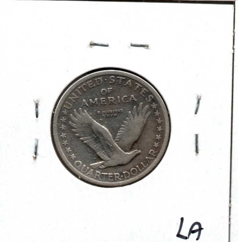 1917 Type 1 Standing Liberty Quarter Fine