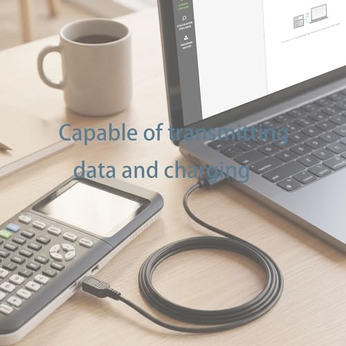 2-Pack USB Charging & Data Cable Compatible with Texas Instruments TI-84 Plus