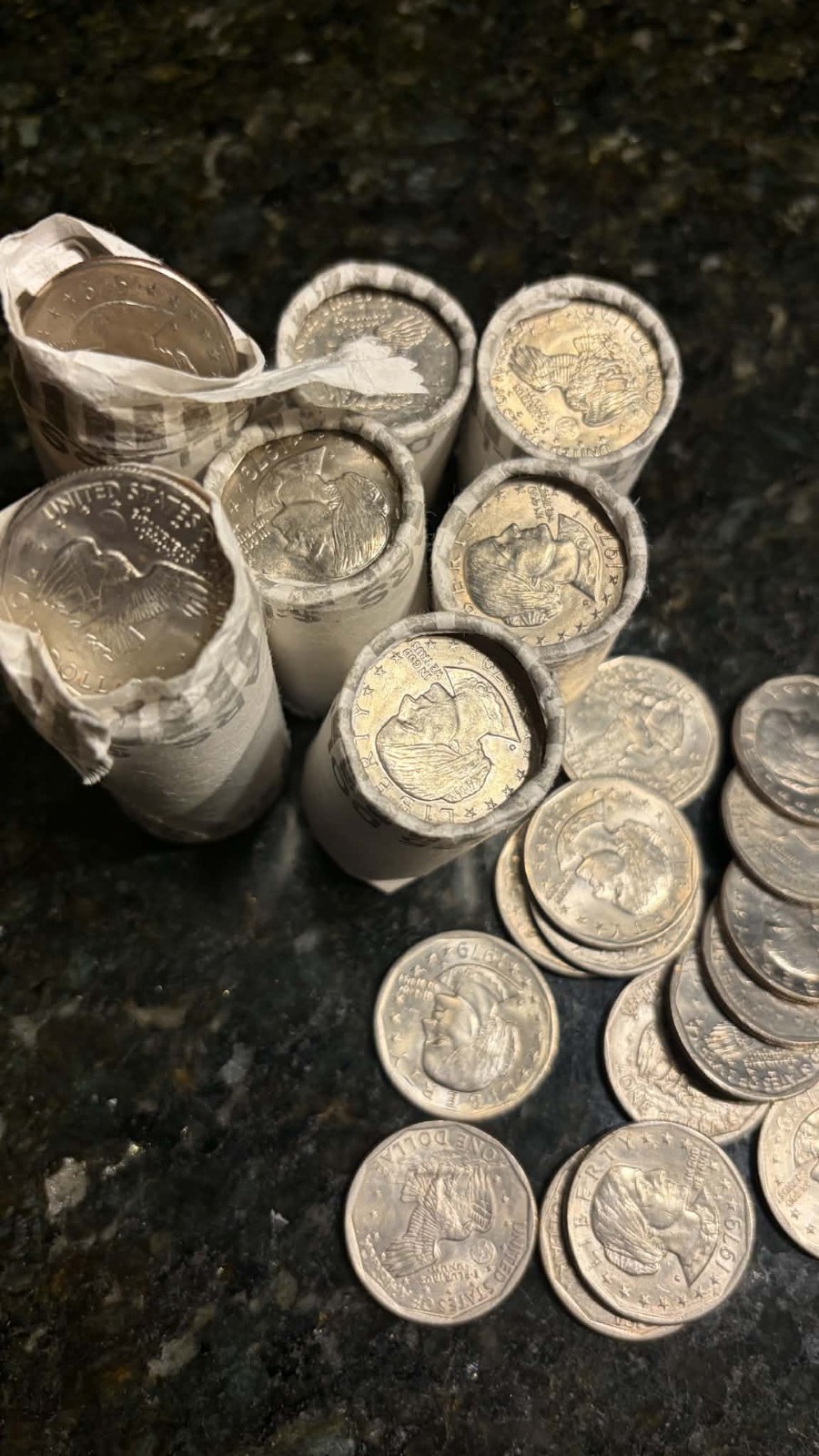 US Rare Susan B. Anthony silver dollar coins from storage