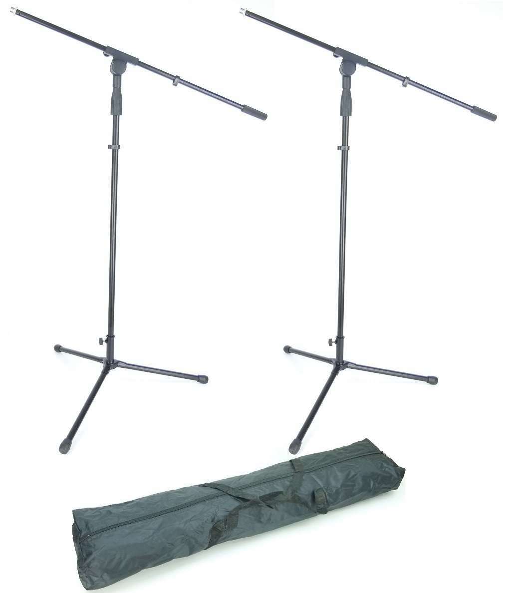 2 x Microphone Stand + Bag, Micro Stand ADM S22B Microphone Stand with Swivel Arm
