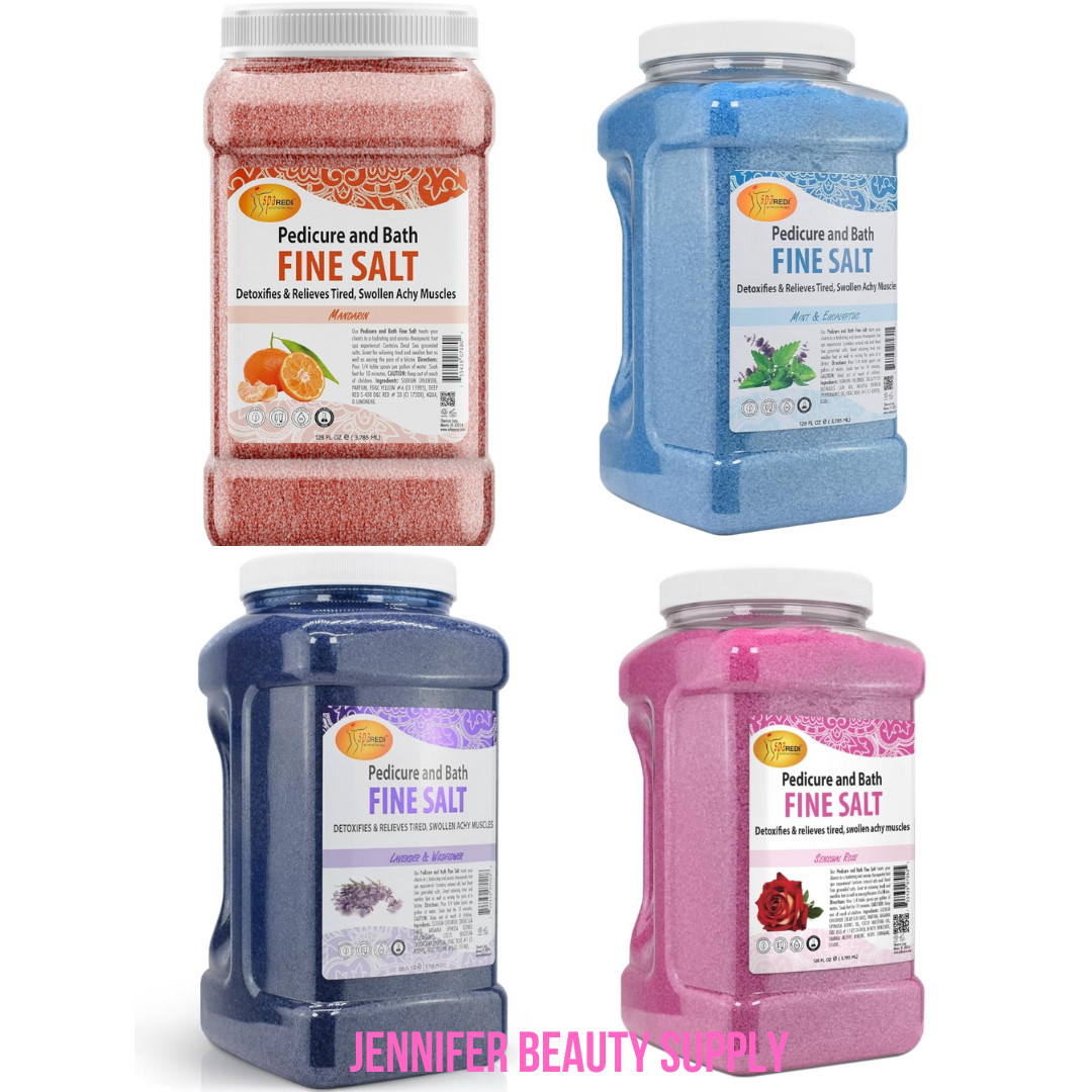 SPA REDI - FINE BATH SALT - LAVENDER MANDARIN MINT SENSUAL ROSE  128 OZ 1 GALLON
