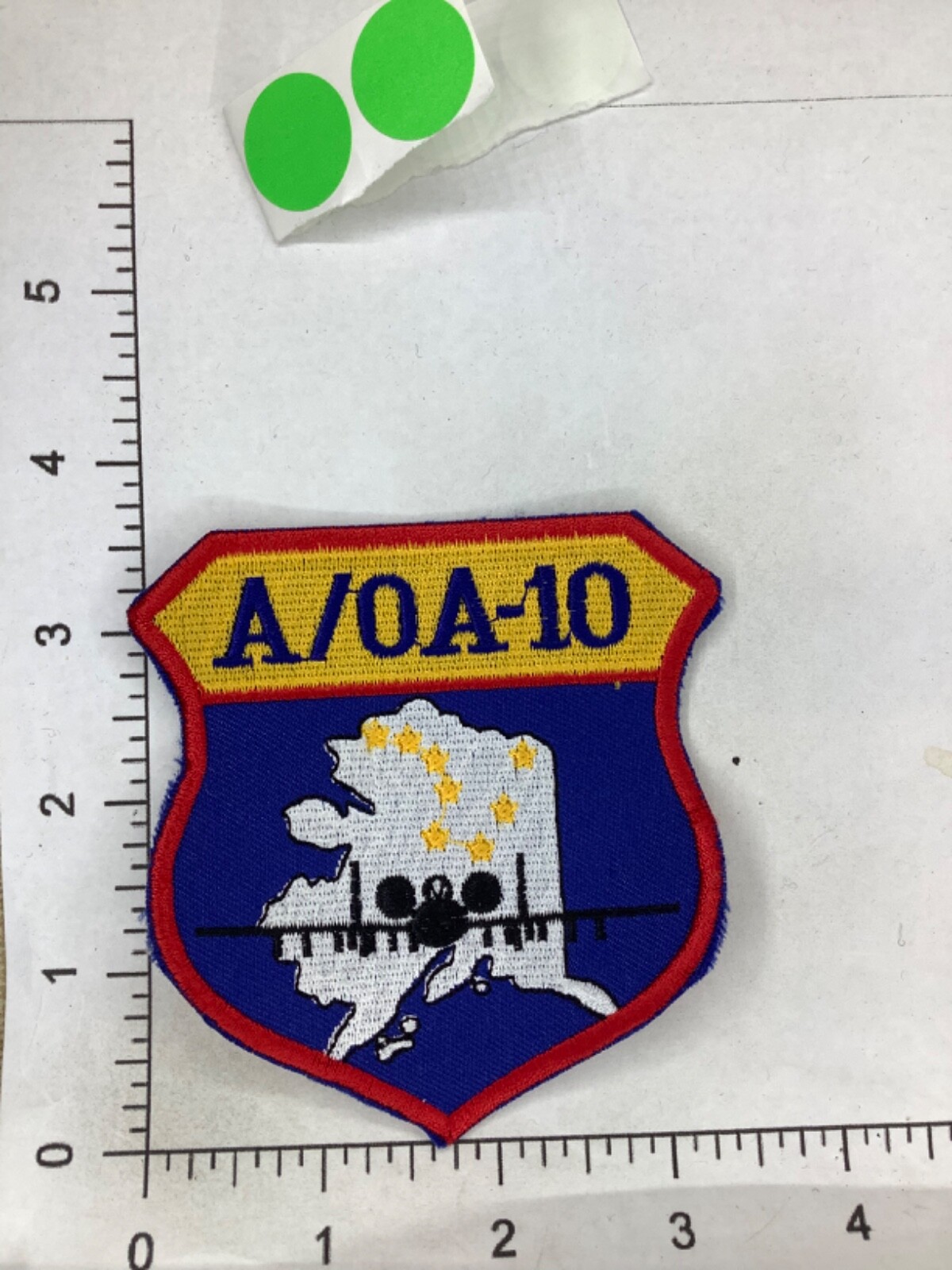 USAF  ALASKA AIR NATIONAL GUARD A/0A-10 SQUADRON PATCH