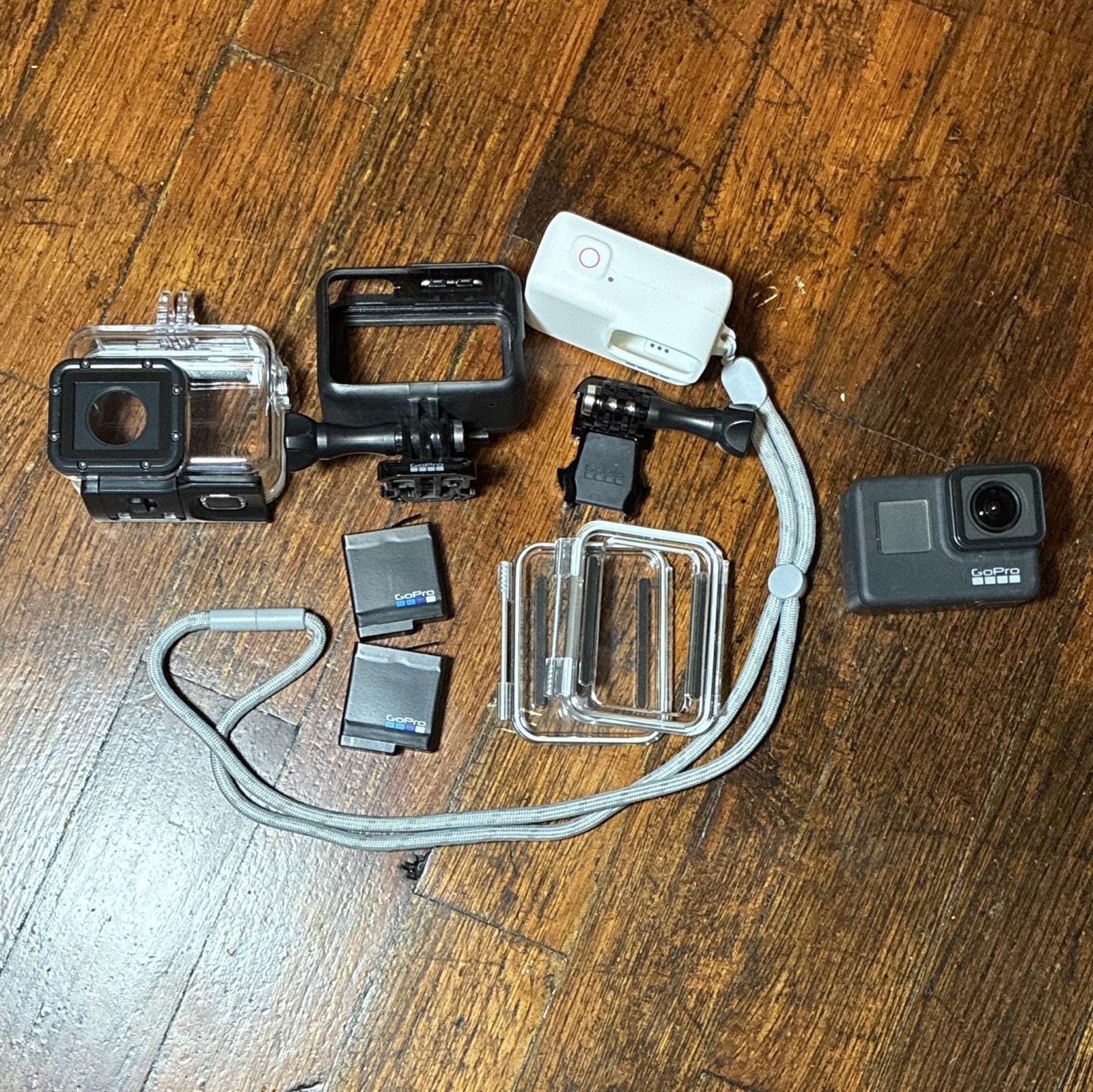 GoPro HERO7 Black Action Camera Bundle w/ 2 Battery, Waterproof Housing & Mounts