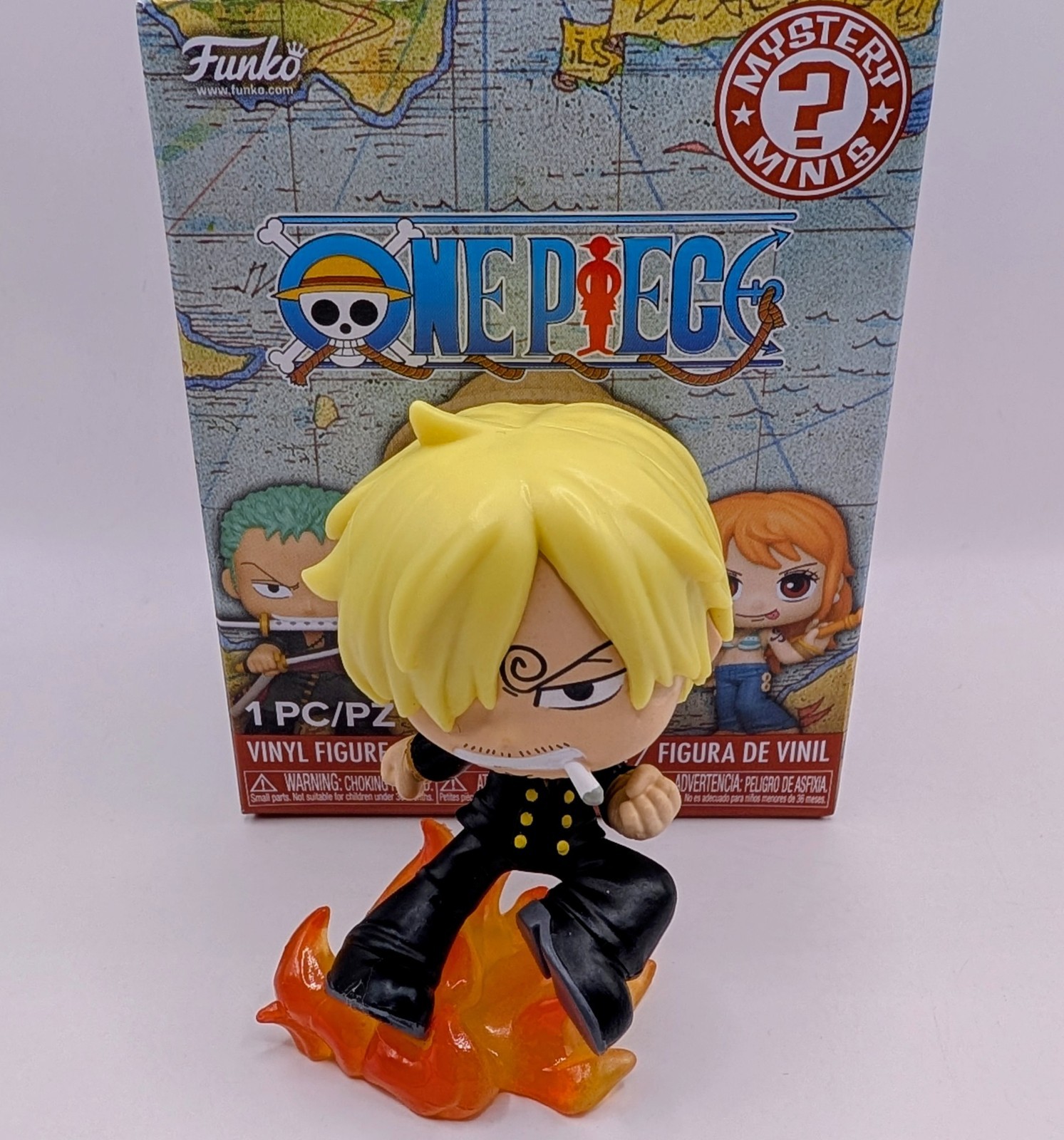 Funko Mystery Minis One Piece Sanji 1/12 Vinyl Figure Damaged Base See Pics
