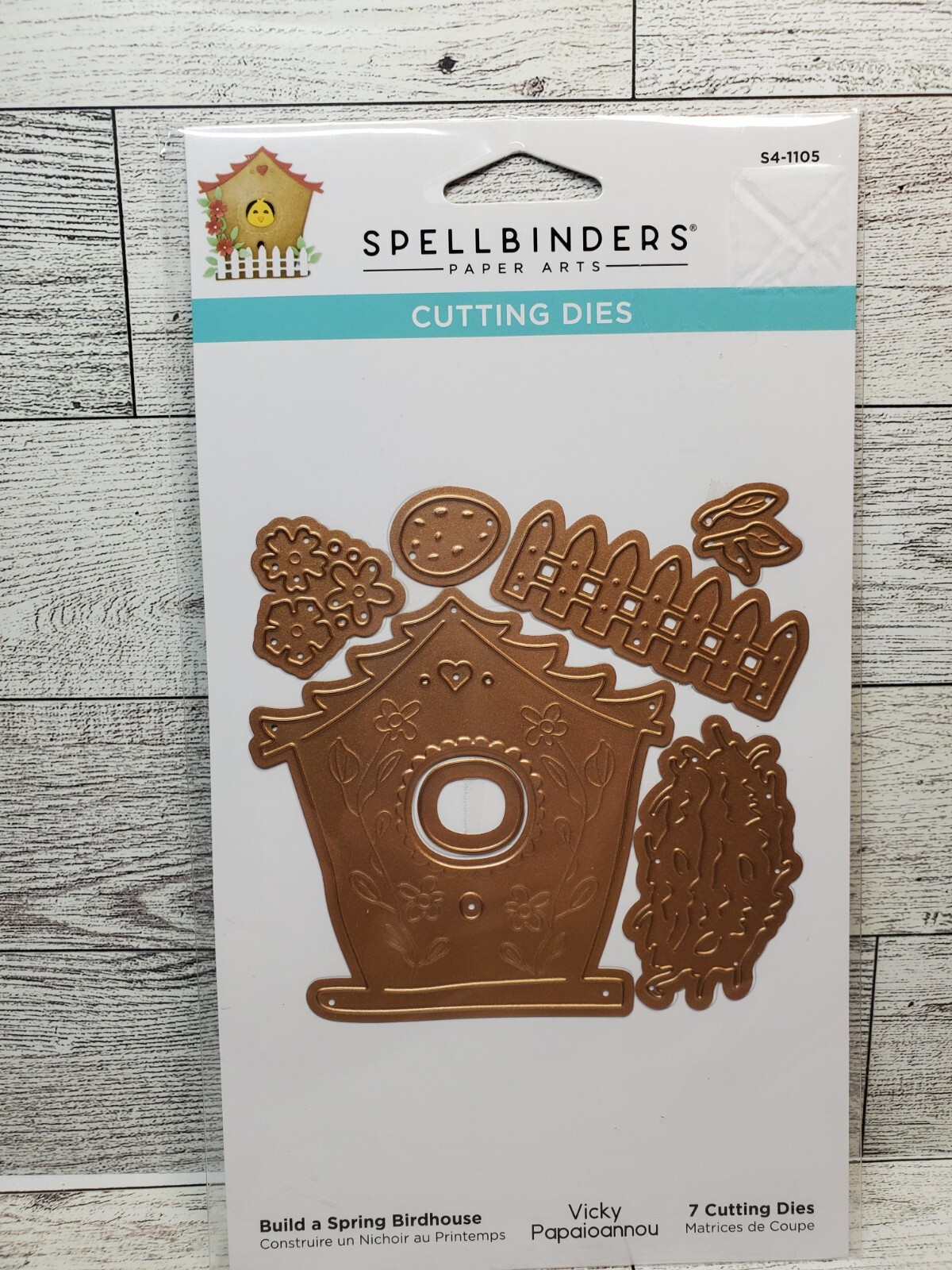 SP1 Spellbinders Build A Spring Birdhouse metal die 7 pc set new S4-1105