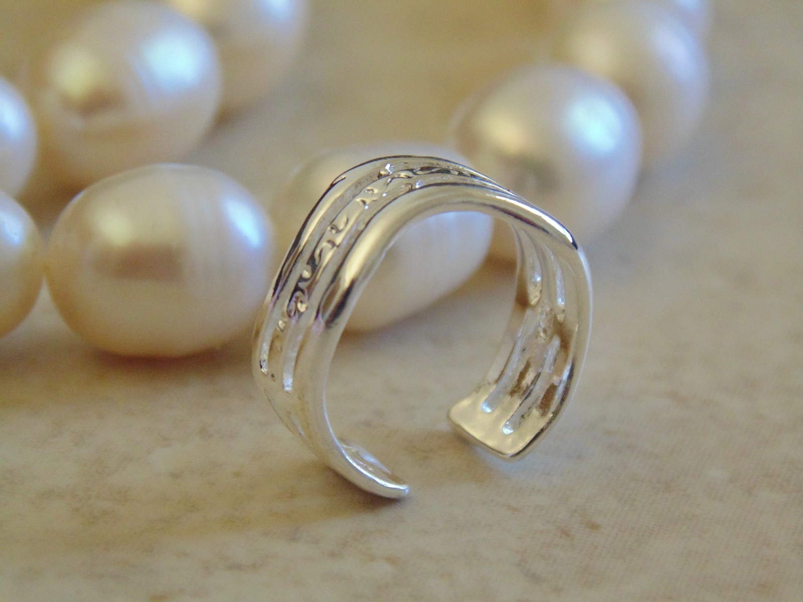 .925 Sterling Silver Charm Cuff Jewellery Toe Ring.