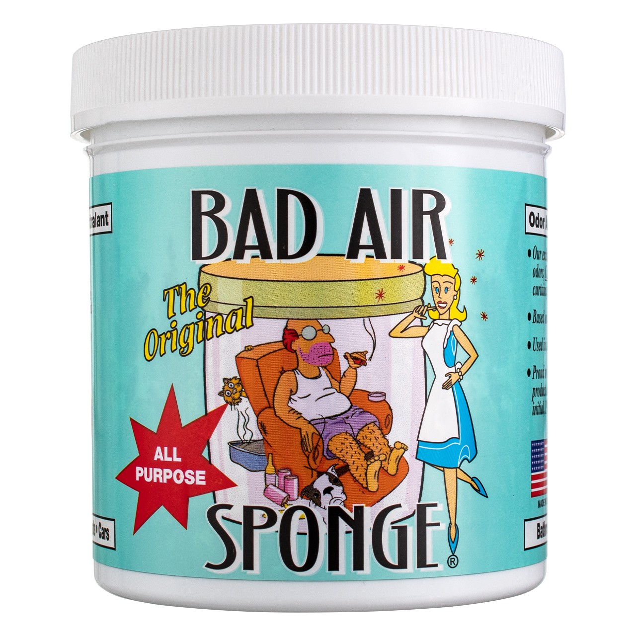 3 Pack Bad Air The Original All-Purpose Sponge, 14 oz