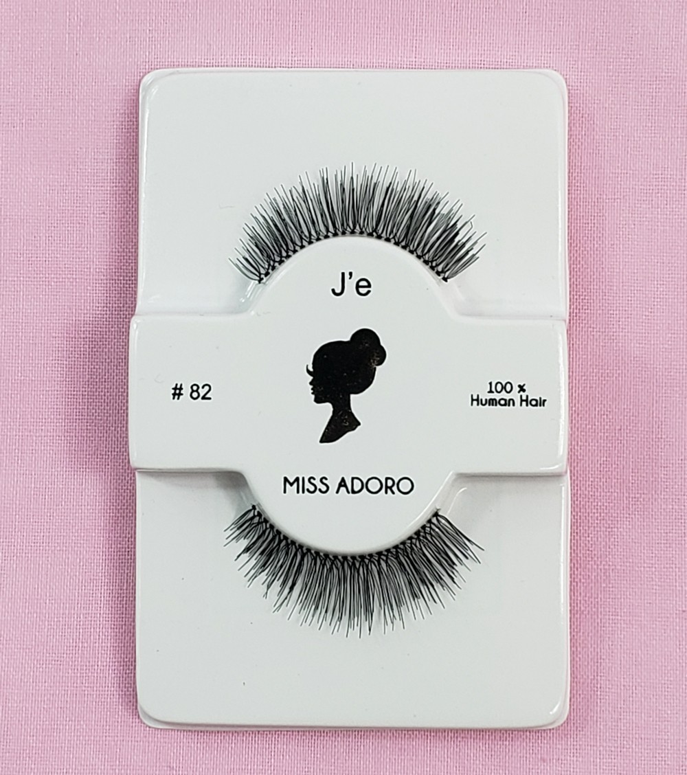 12 pack miss Adoro Human Hair Eyelashes Style #82