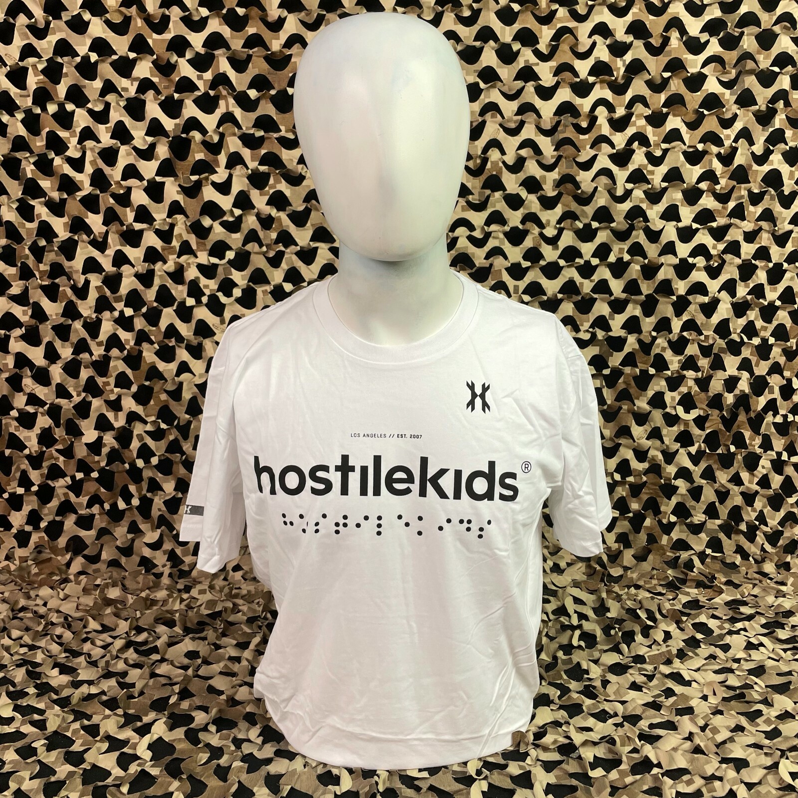 NEW HK Army Braille Paintball T-Shirt - White - Medium