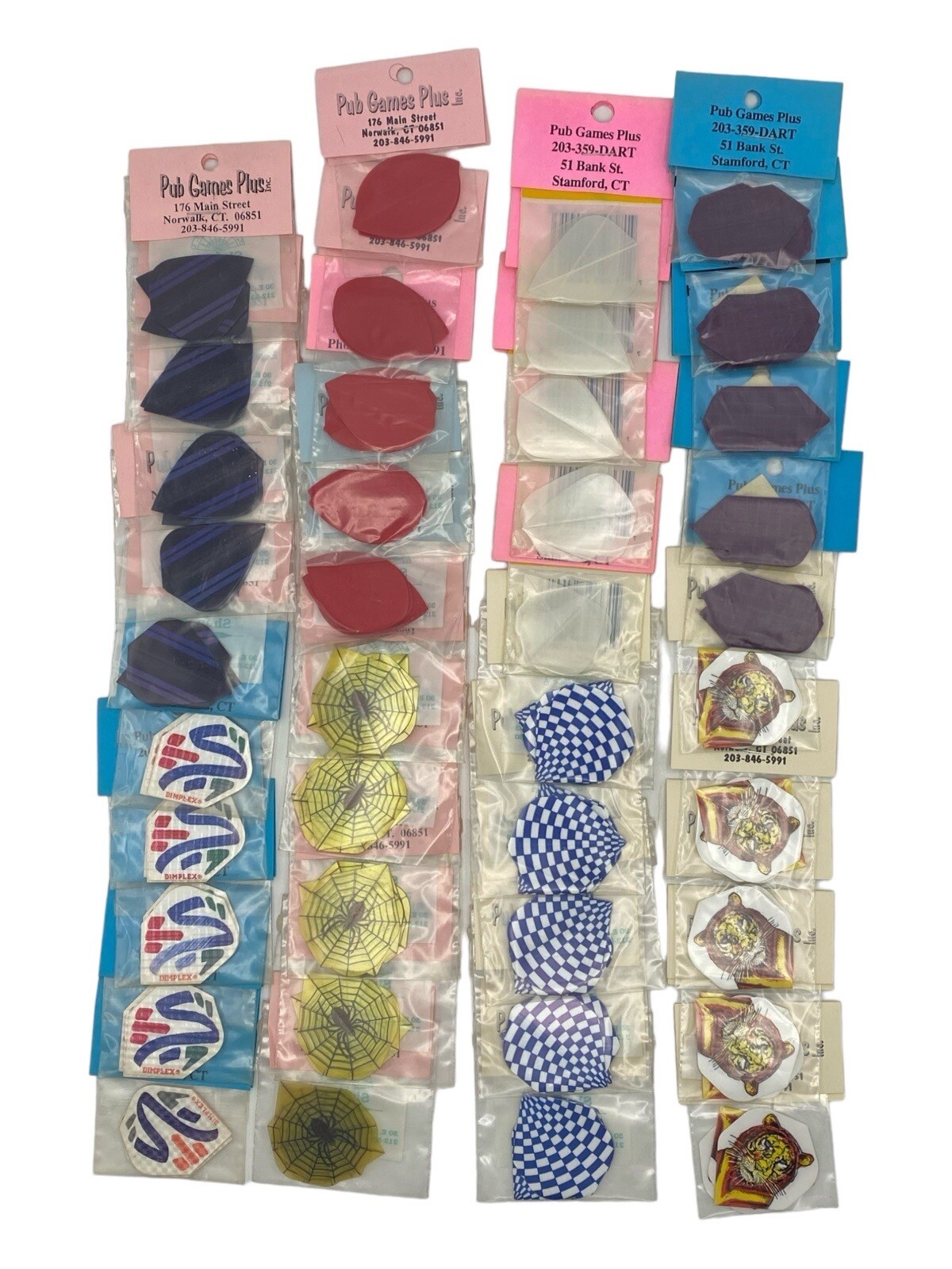 Vintage Mixed Lot Of (40) Packs Of 3 New Old Stock Of Dart Flights 120 Flights