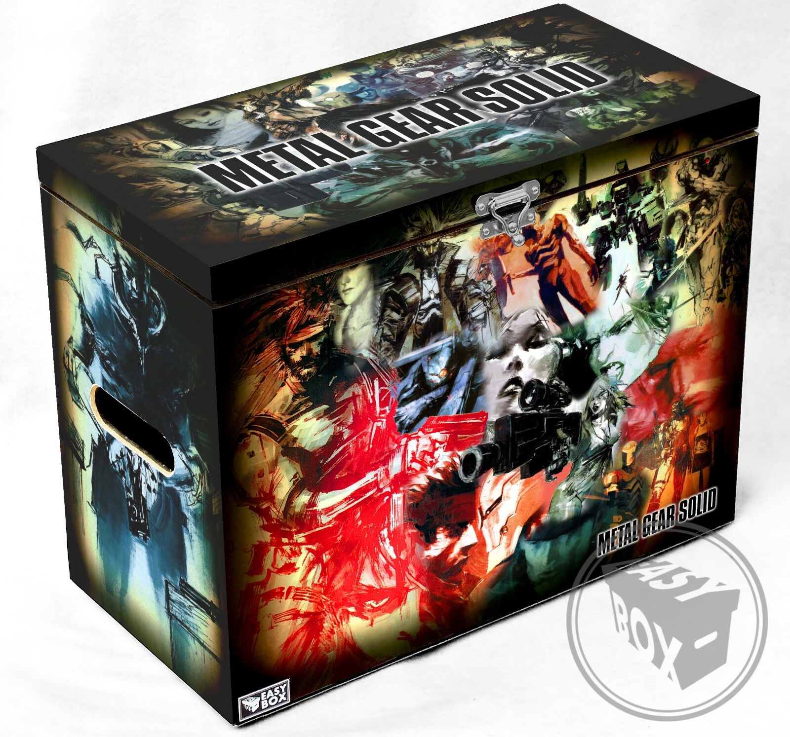 Metal Gear Solid - Large Comic Book Hard Storage Box Chest MDF