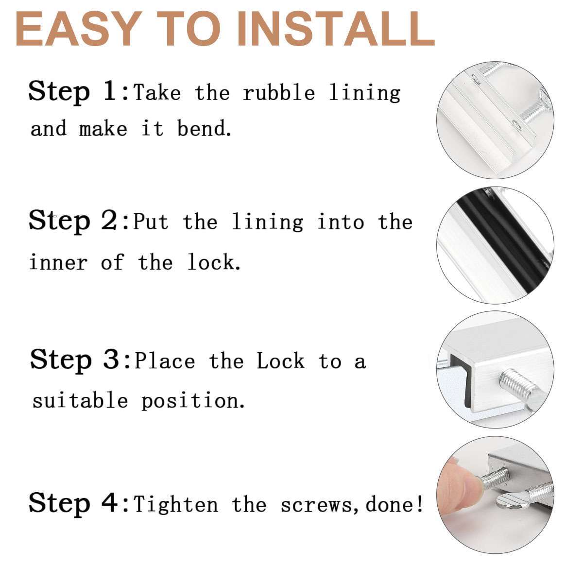 6x Sliding Window Locks Child Proof Security Lock Stoppers Window Track Locks US