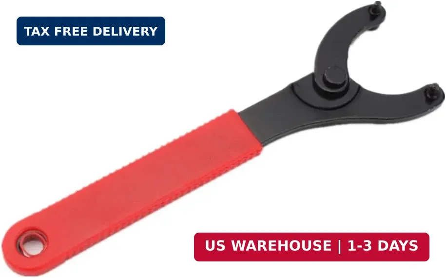 Duoduole 1 PCS Bottom Bracket Tool Adjustable Pin Spanner 6.4*0.78*0.23", Red