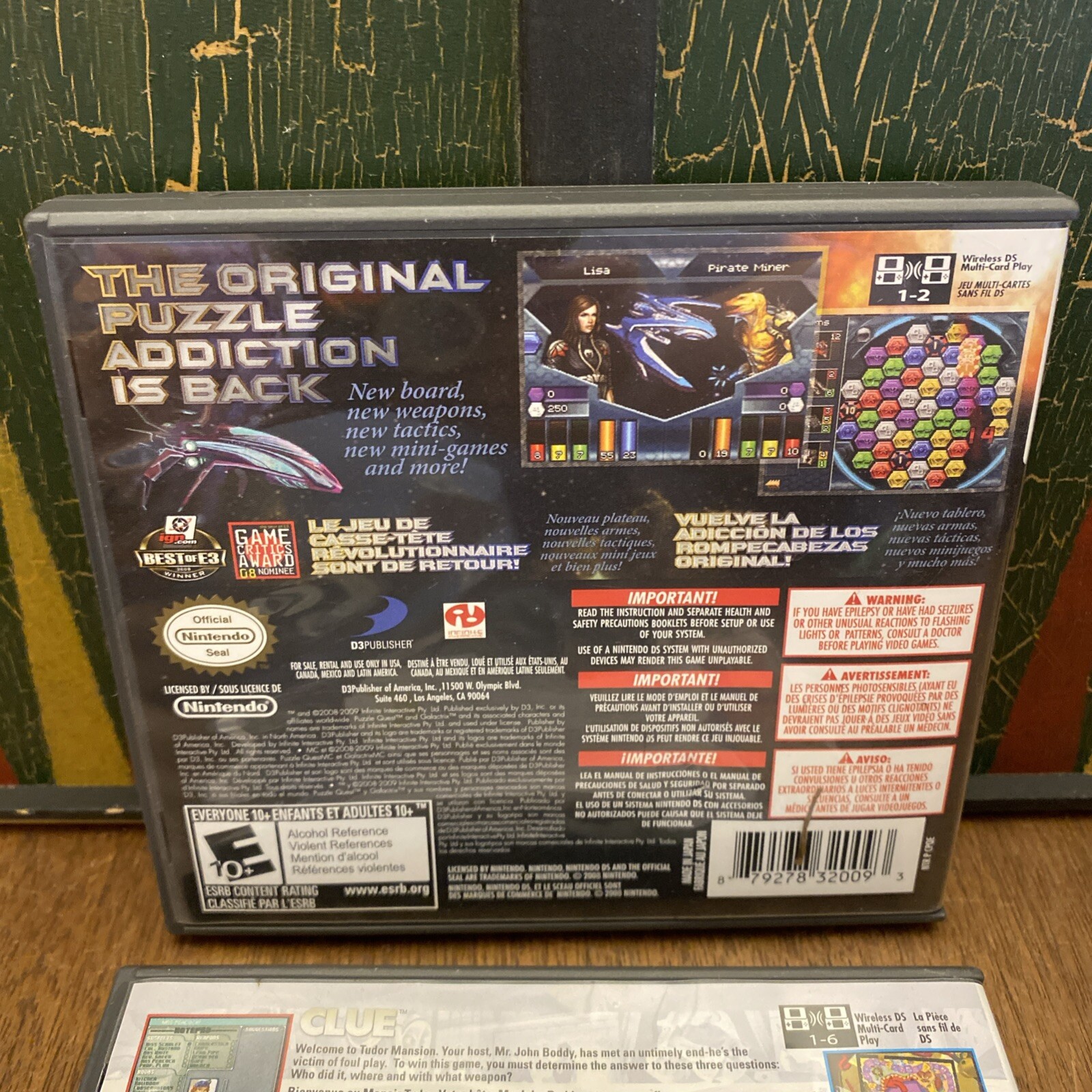 Nintendo DS Game CASES ONLY Galactrix Clue Mouse Trap Perfection Aggravation