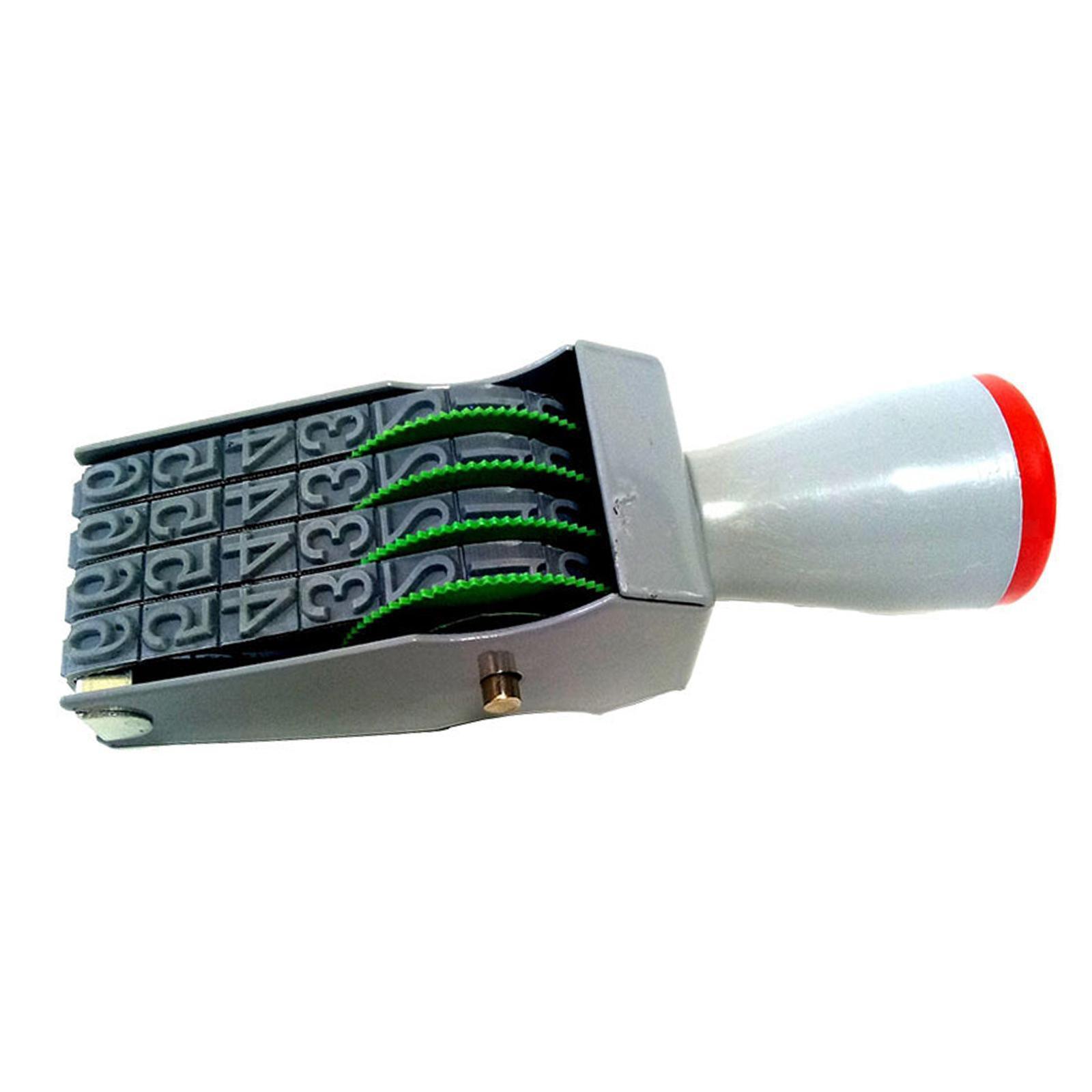 Rubber Number Stamp 4 digits Numeric Rolling Accs Roller Date Stamp for Document