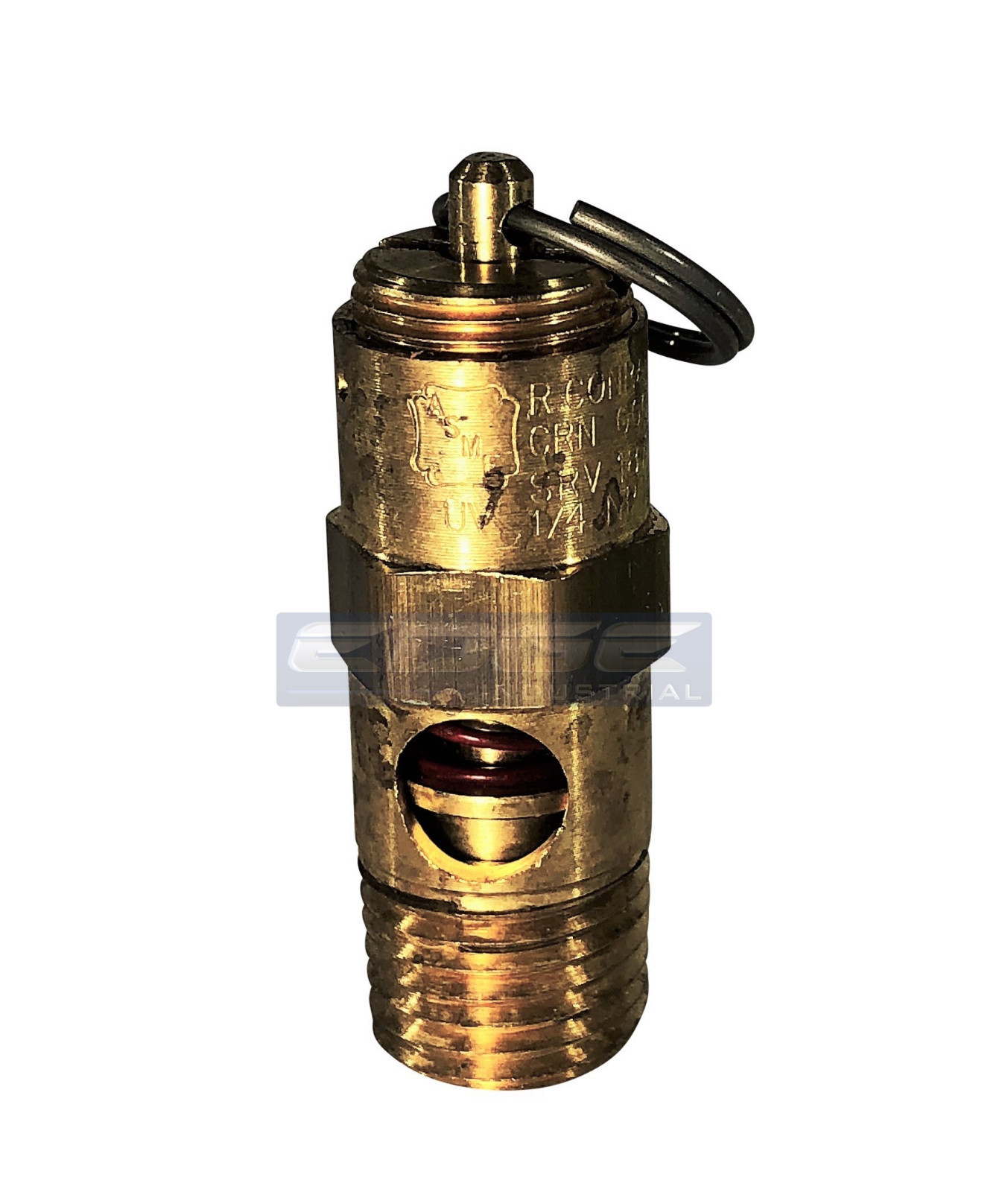 215 PSI BRASS SAFETY PRESSURE RELIEF POP OFF VALVE, AIR TANK, COMPRESSOR,  1/4"