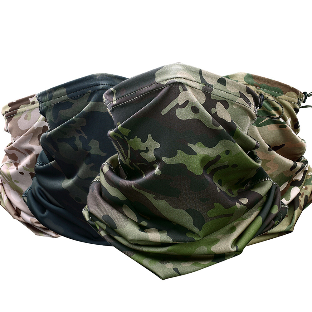 Tactical Scarf Face Mask Neck Gaiter Balaclava Bandana Headwear Half Face Masks