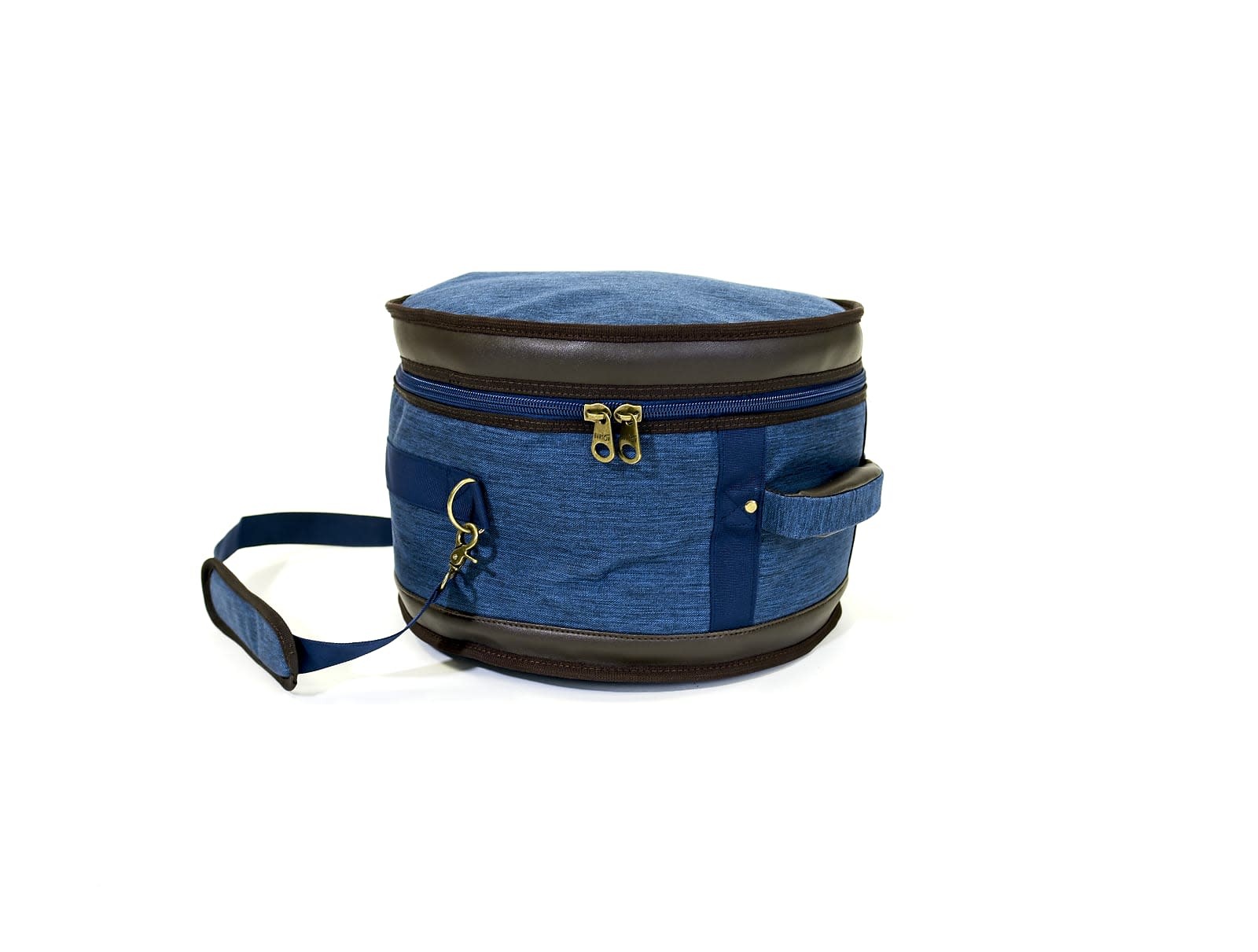 Barton GSP Premium Tom Tom Drum Bag, 14" x 10", Blue & Brown Oxford