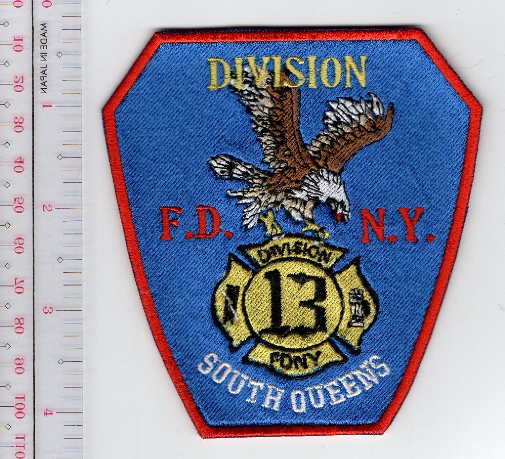 Fire Department FDNY 13th Division  South Queens Patch NO TARIFF