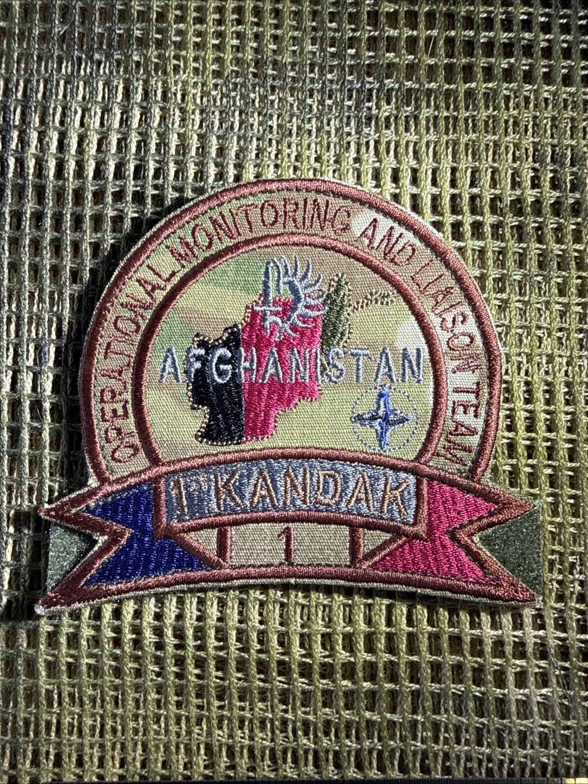 French Foreign Legion NATO US French OMLT Team PATCH -Afgan War