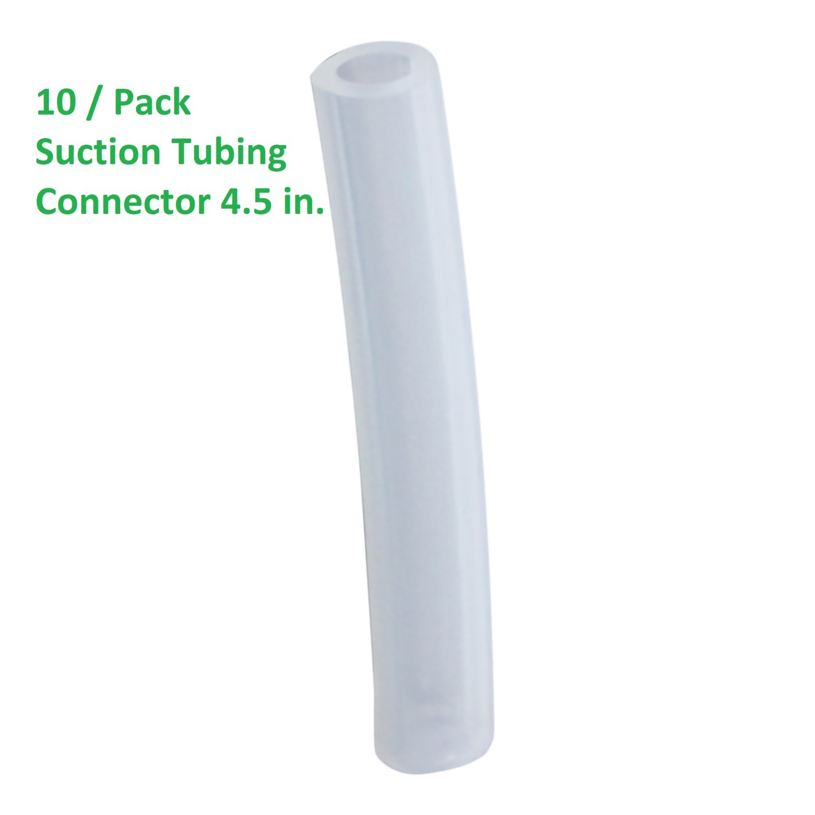 Suction Tubing Connector 4.5" Clear Silicone Tubing Connector Sunset RES024M