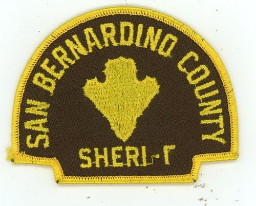 CALIFORNIA CA SAN BERNARDINO COUNTY SHERIFF NICE SHOULDER PATCH POLICE