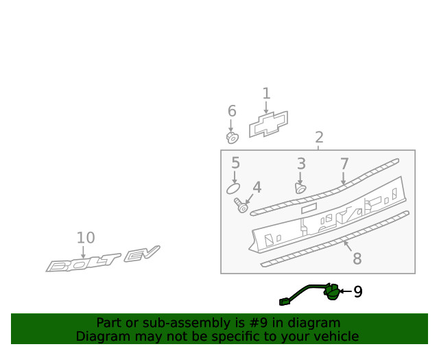 Genuine GM Rearview Driver Information Camera 95429967
