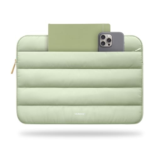 Puffer Laptop Sleeve with Zipper for 13 Inch Laptops