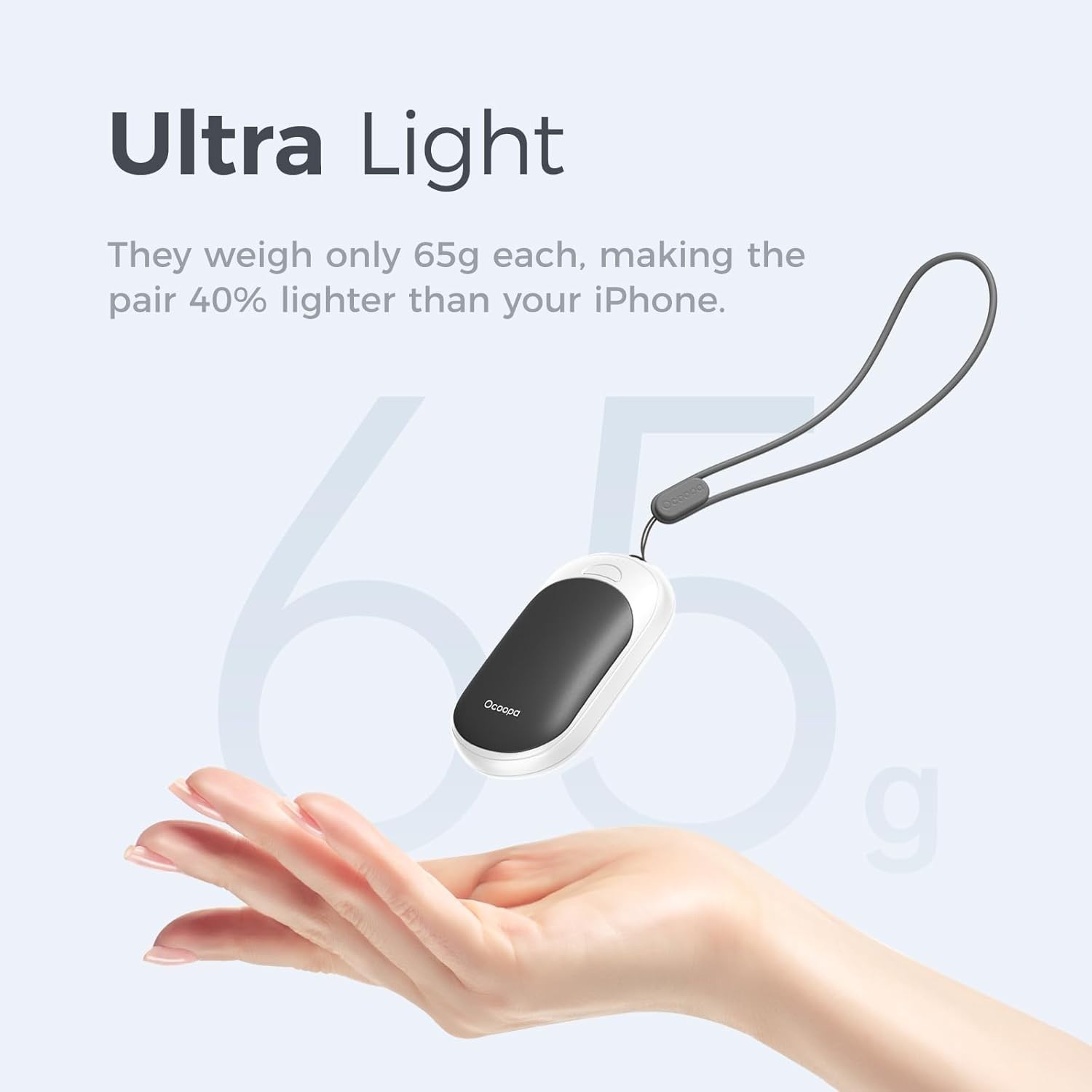 Portable Electric Hand Warmers - Lightweight & Rechargeable, Ideal for Gifting