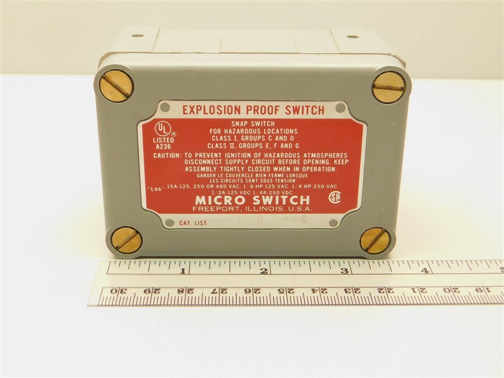 Honeywell Micro Switch EX-AR Explosion Proof Limit Switch 15A 125,250,480VAC