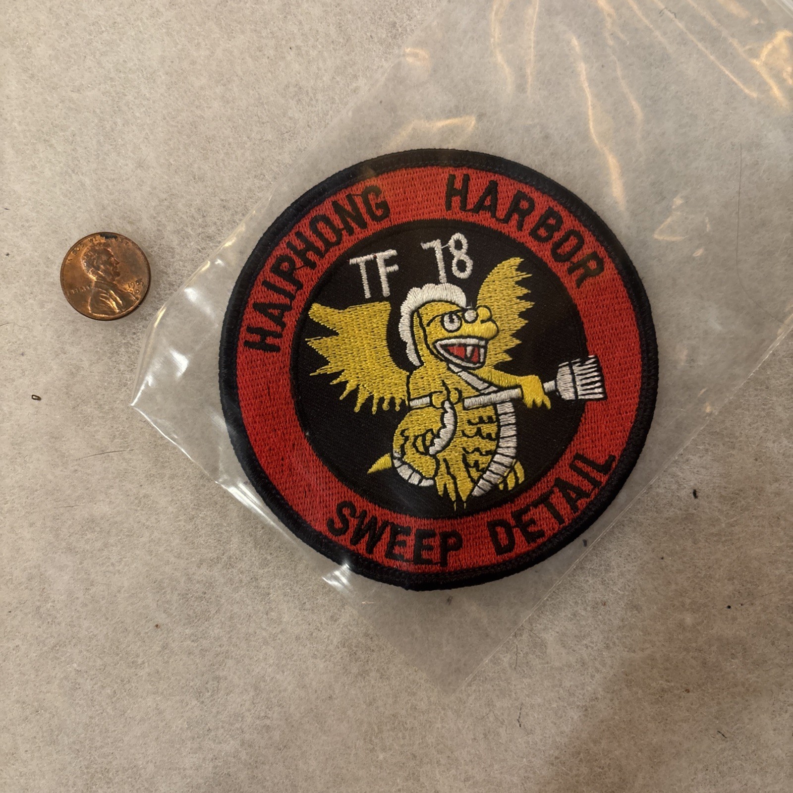 US Navy TF 78 HAIPHONG HARBOR END SWEEP DETAIL patch
