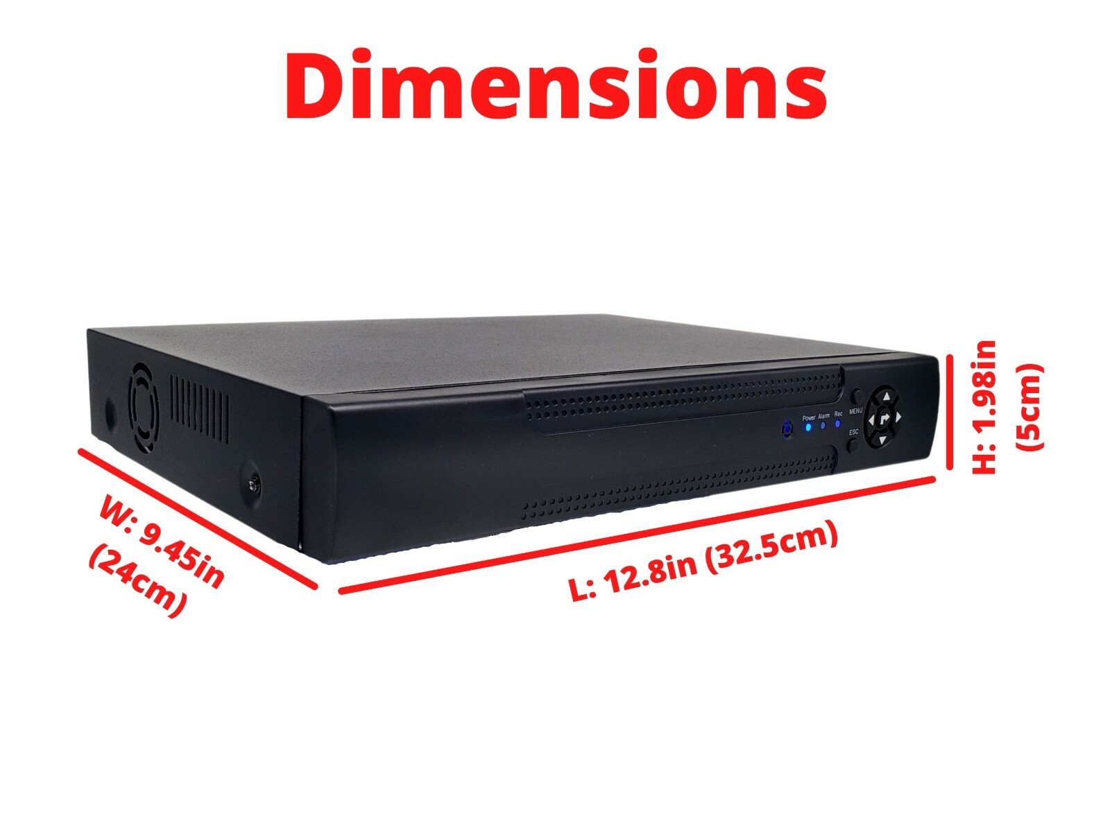 16 Channel H.265 CCTV Security Surveillance Recorder DVR with Audio and 4TB HDD