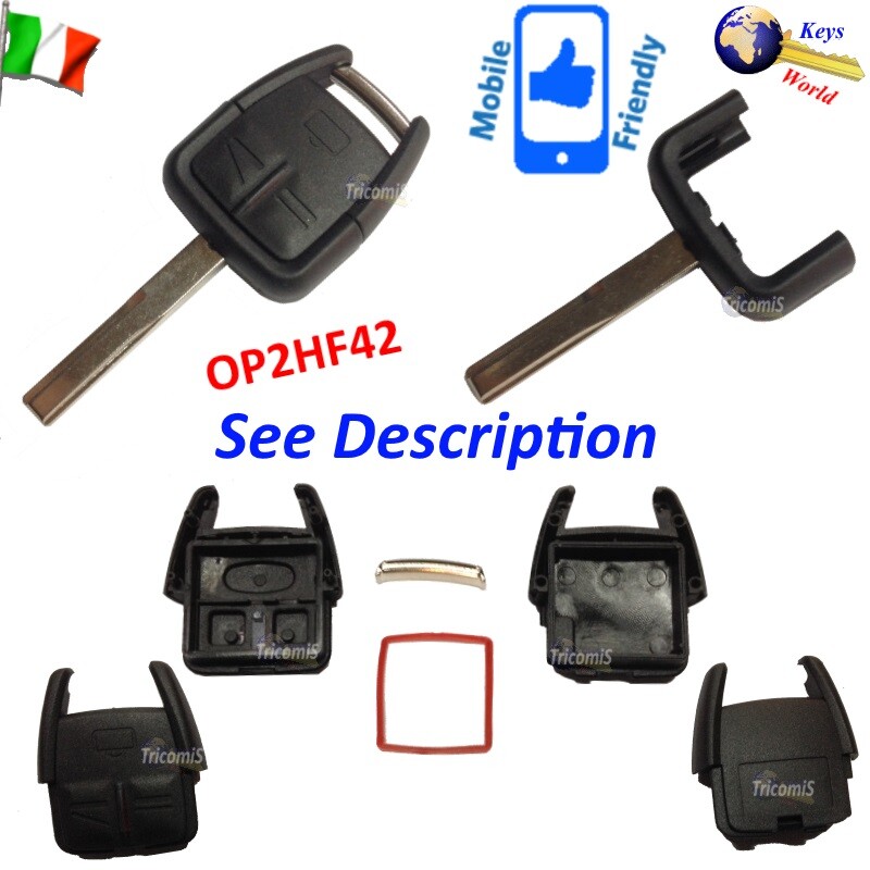 Shell Case Cover Key Blank OP2HF42 3 Buttons FOR OPEL Meriva Omega Vectra Signum