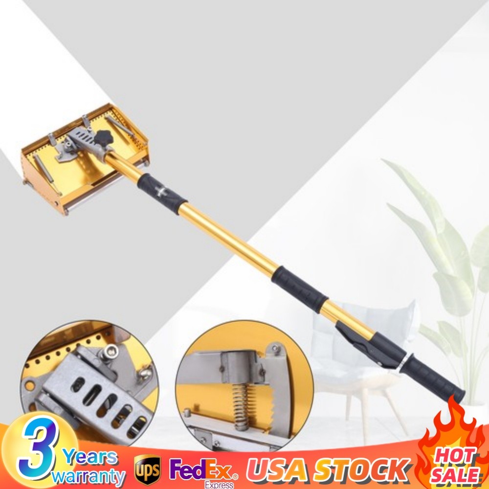 Drywall Finishing Tools Set w/ Flat Boxes + Adjustable Extendable Handle