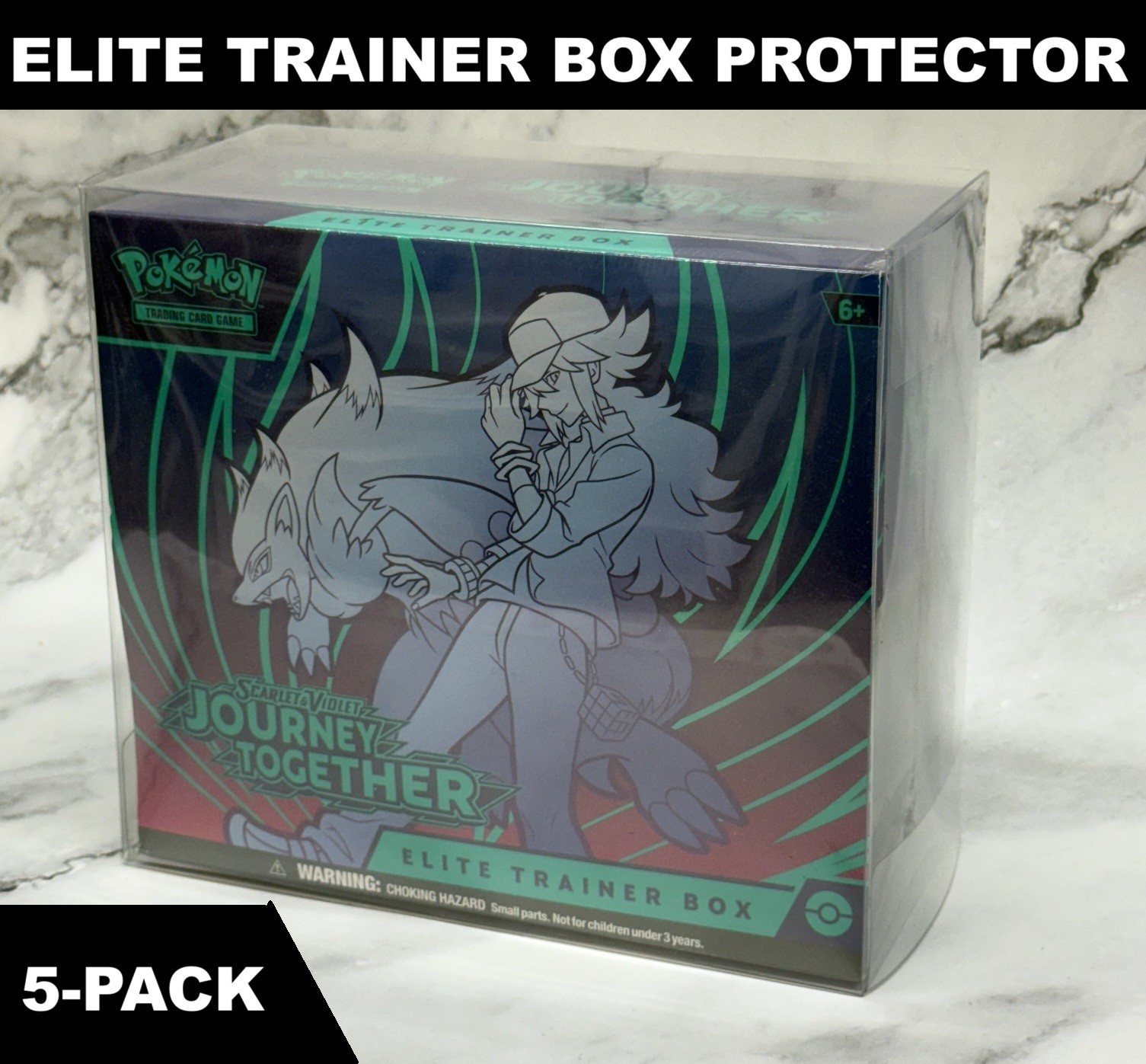 [5-pack] Pokemon Elite Trainer ETB Display Protector Case