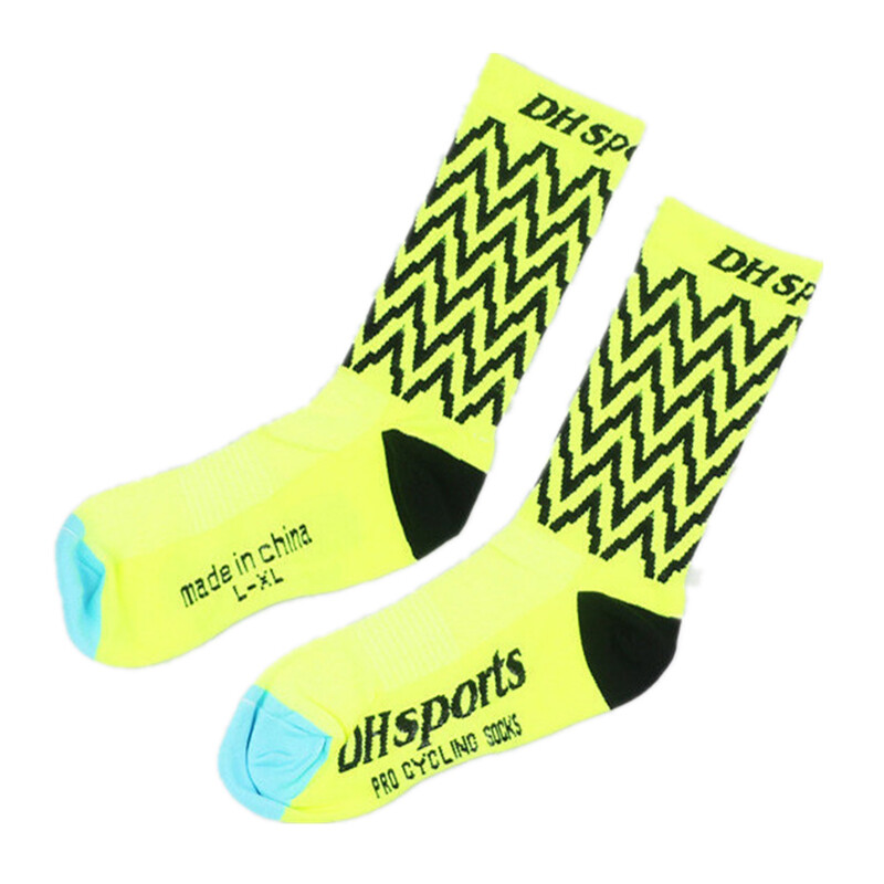 Cycling Riding Socks Men Women Road Bicycle Bike Sport Ankle Socks XC MTB Yellow