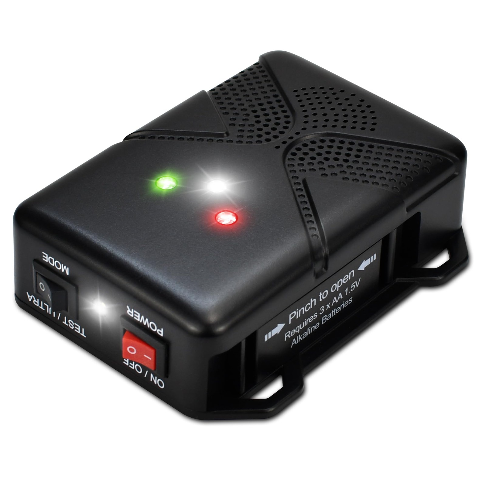 Loraffe Battery Operated Ultrasonic Under Hood Rodent Repellent for Car Black