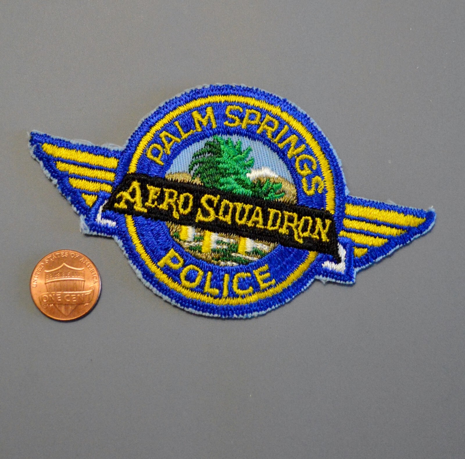Palm Springs California Police Aero Squadron Small Size Patch +++ Mint CA