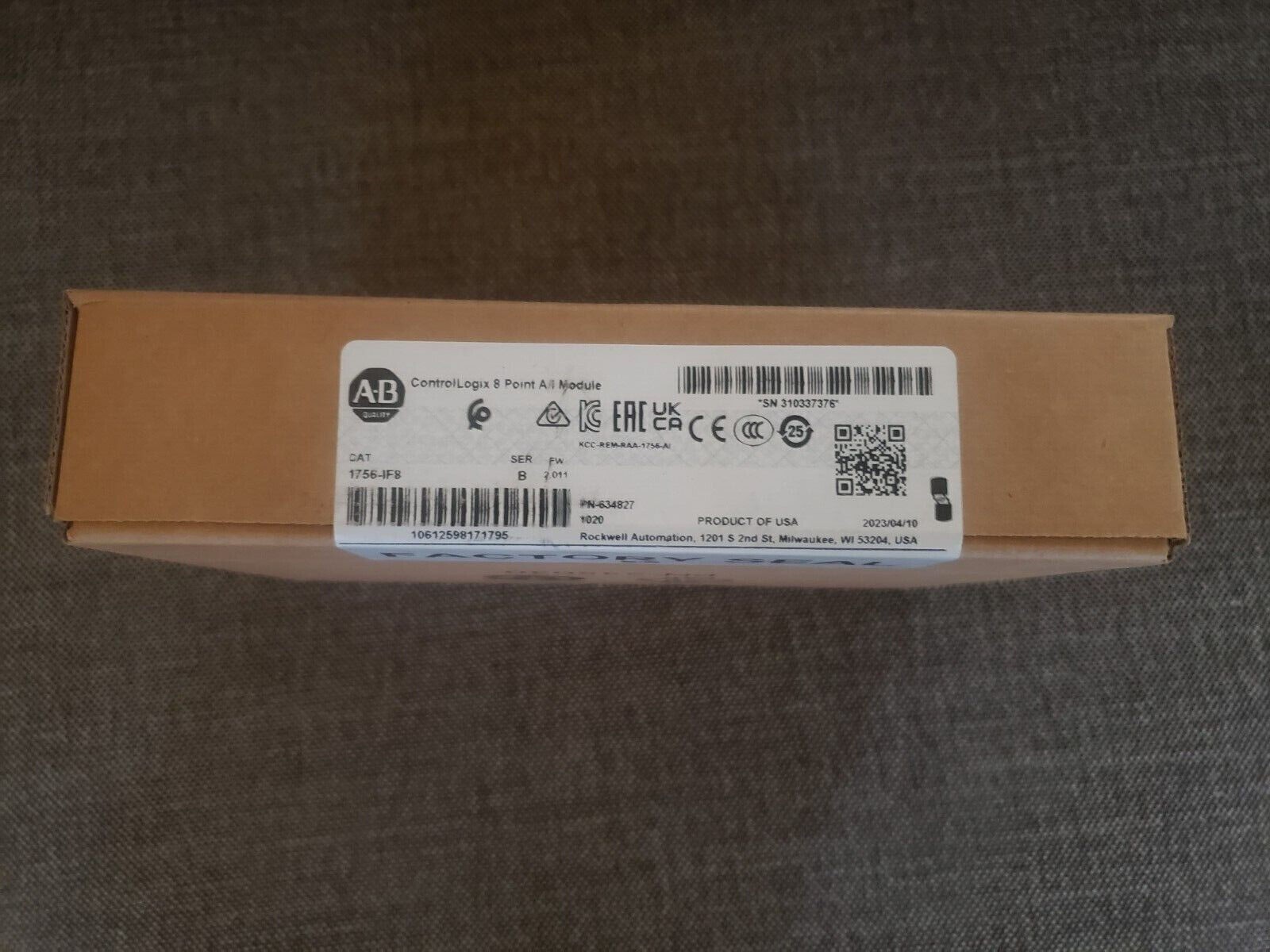 AB 1756-IF8 /B ControlLogix PLC Analog Input Module NEW IN BOX US