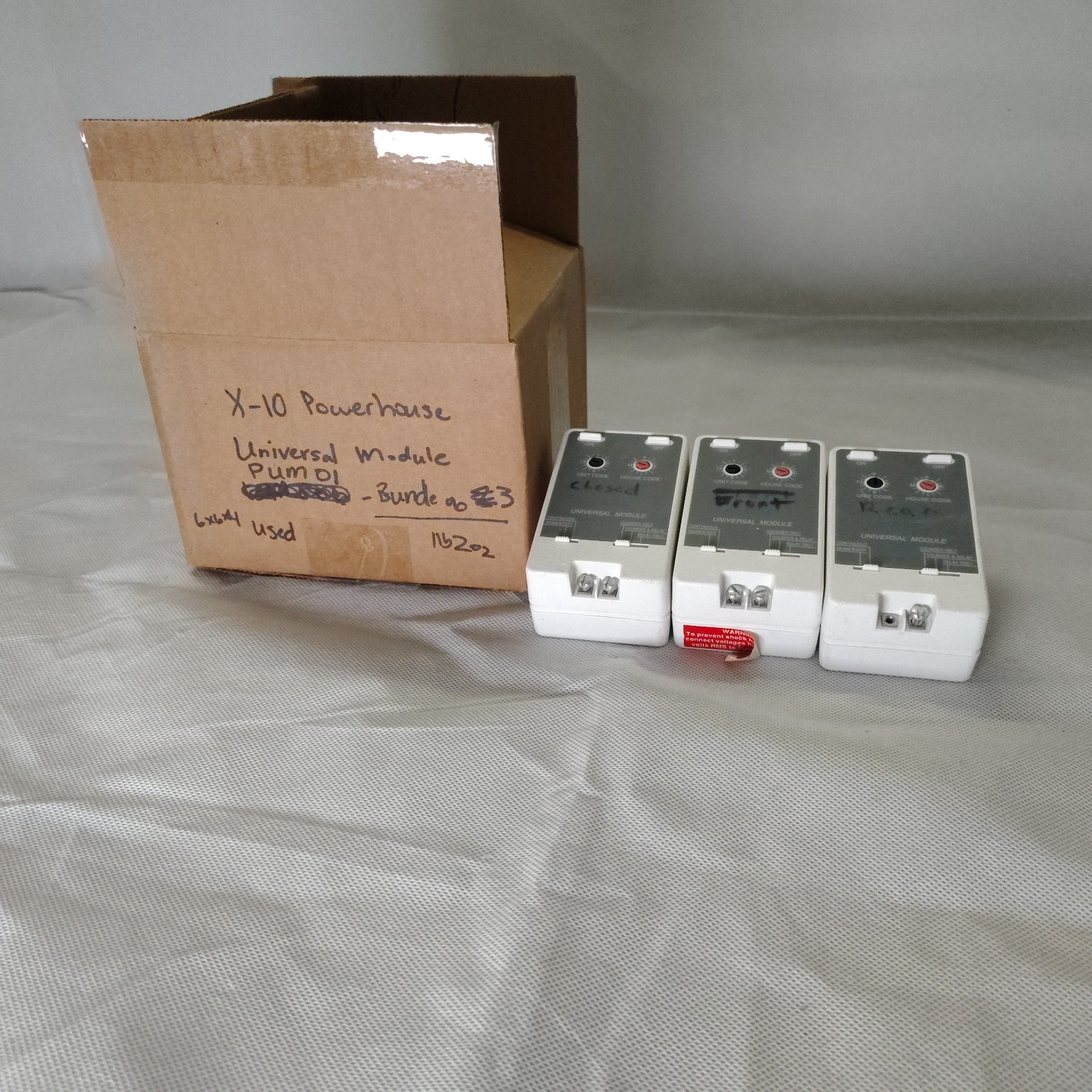 X10 Powerhouse Universal Module - PUM01 Bundle of 3 Used