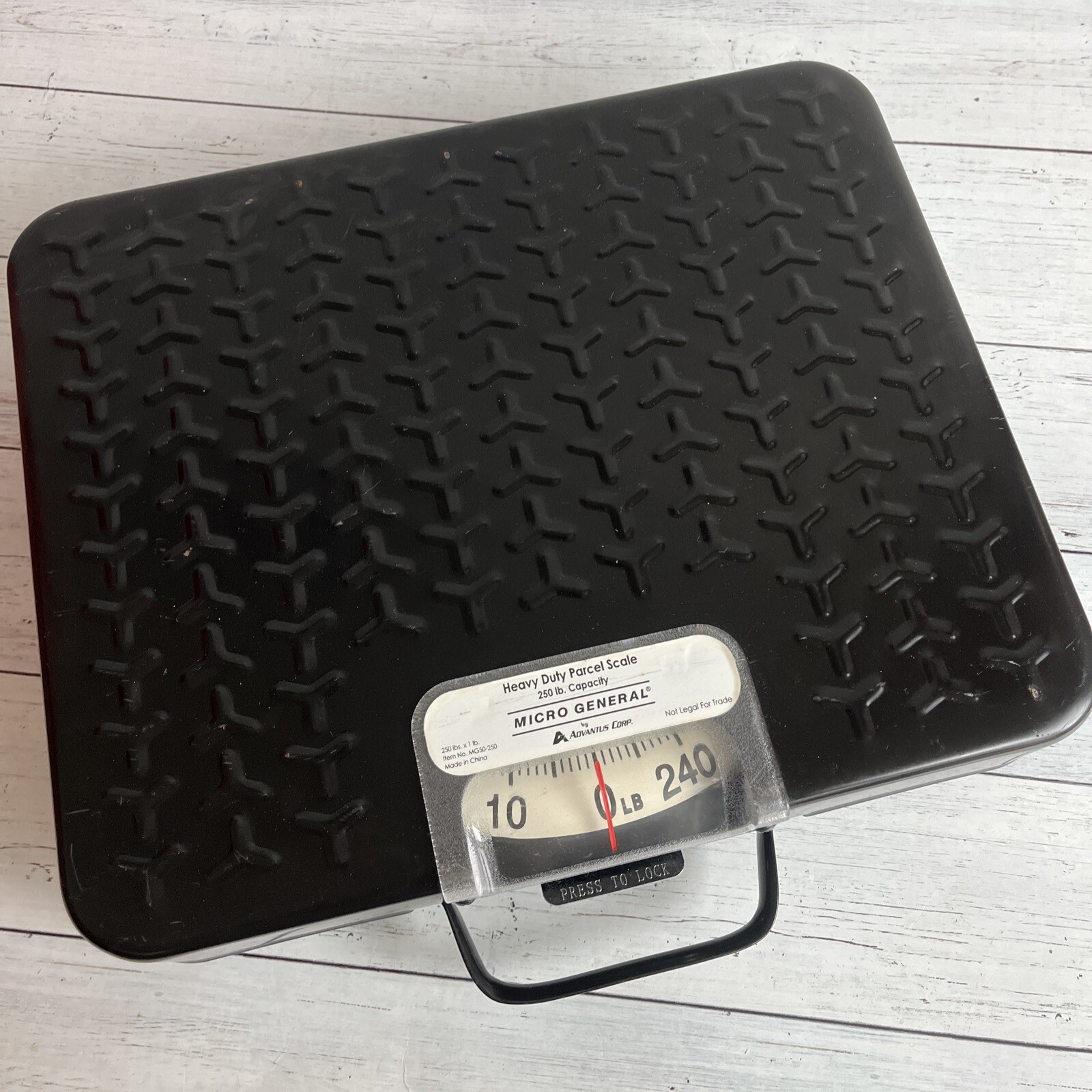 Micro General MG50-250 Heavy Duty Parcel Scale 250 Lbs.