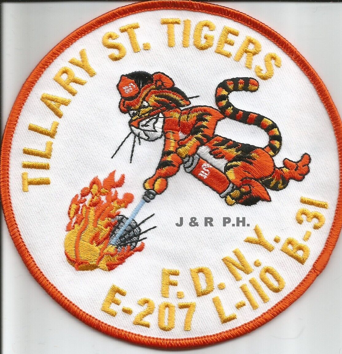 New York City - Engine - 207 / L-110 / B-31 "Tigers" (5" round size) fire patch