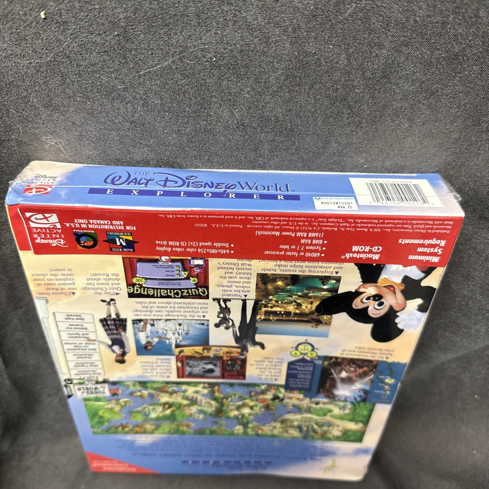NEW SEALED - The Walt Disney World Explorer Computer Software (PC, CD-ROM)