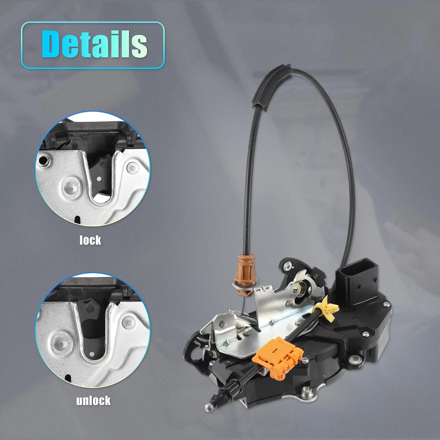 X AUTOHAUX Replacement Front Left Driver Side Power Door Lock Actuator Motor wit