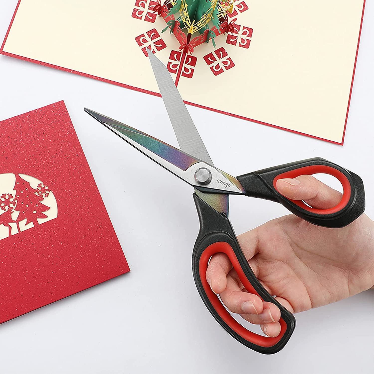 Premium Tailor Scissors Heavy Duty Multi-Purpose Titanium Coating Forged Stainle