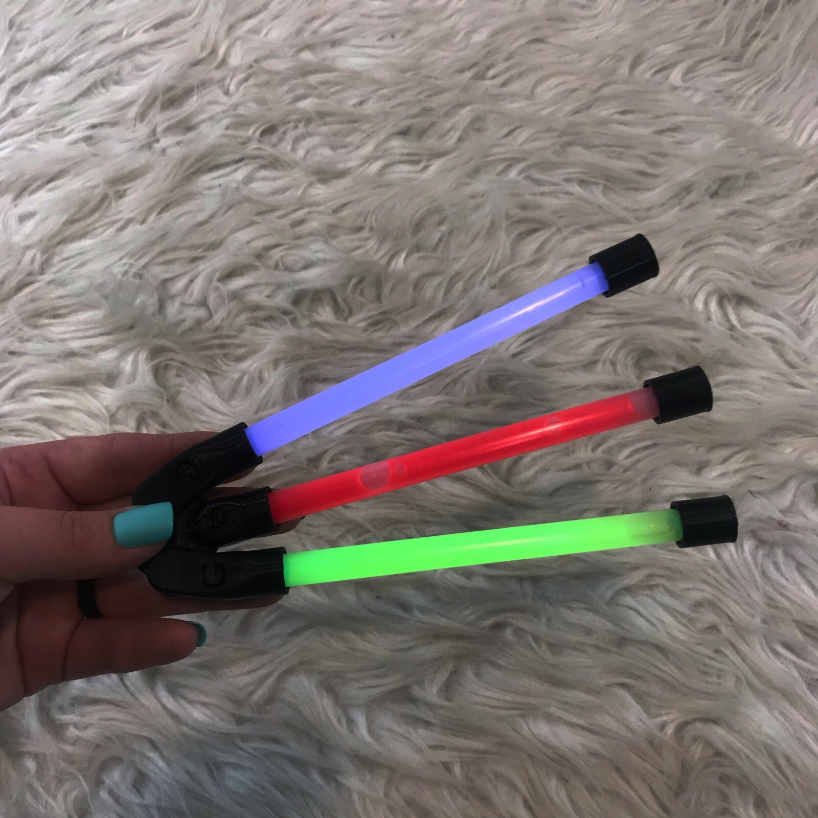 Glowisong NEW Glowstick Balisong Butterfly Trainer Flowtoy Rave 3D Printed GSG