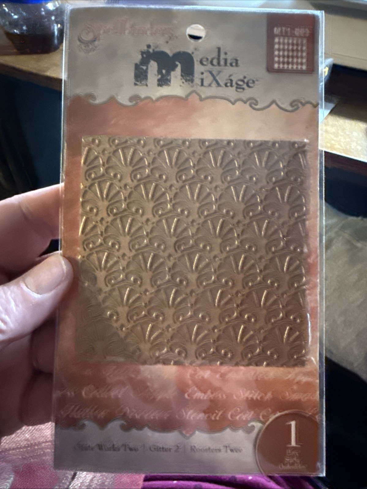 New Spellbinders Media Mixage MT1-003 Grate Works Two Gitter 2 Rooster Twee 1 Pc