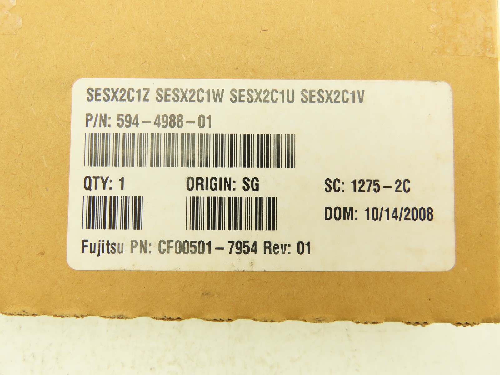 Fujitsu CF00501-7954 Rev: 01 FB DIMM RAM Memory Module 4GB PC2-5300 DDR2-667
